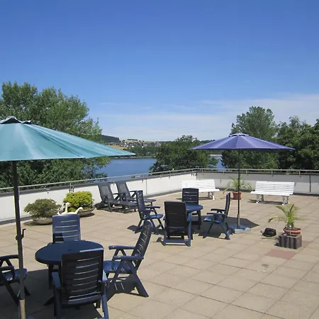 公寓 Moehneblick - Seeblick, Dachterrasse, Pool, Sauna, Waldnaehe