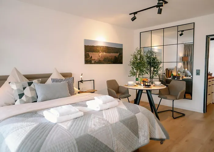 Moehneblick - Seeblick, Dachterrasse, Pool, Sauna, Waldnaehe Appartement Möhnesee