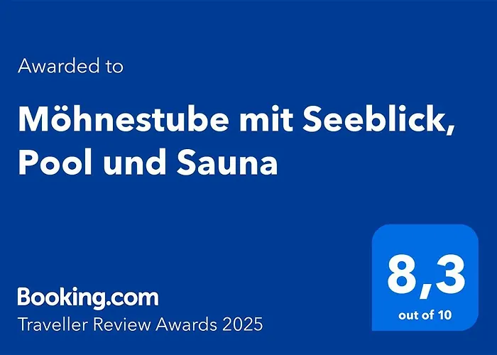 Moehneblick - Seeblick, Dachterrasse, Pool, Sauna, Waldnaehe Möhnesee